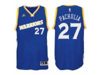 Men Golden State Warriors #27 Zaza Pachulia 2016-17 Crossover Alternate Blue New Swingman Jersey