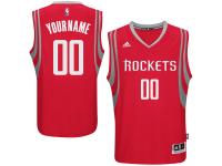 Men Houston Rockets adidas Custom Swingman Road Jersey - Red