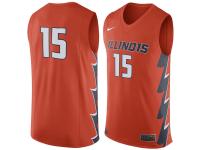 Men Illinois Fighting Illini #15 Nike Replica Jersey - Orange