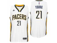 Men Indiana Pacers #21 Thaddeus Young 2016 Home White New Swingman Jersey