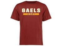 Men Iona College Gaels Team Strong T-Shirt - Crimson