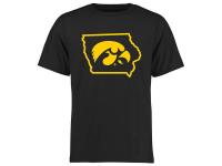 Men Iowa Hawkeyes College Tradition State Short Sleeve T-Shirt - Black