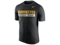 Men Iowa Hawkeyes Nike Basketball Practice Performance T-Shirt - Black