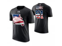 Men Kansas City Chiefs Tim Wright #81 Stars and Stripes 2018 Independence Day American Flag T-Shirt