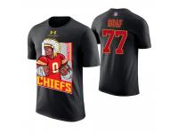 Men Kansas City Chiefs Willie Roaf #77 Black Cartoon And Comic Artistic Painting Retired Player T-Shirt