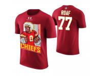 Men Kansas City Chiefs Willie Roaf #77 Red Cartoon And Comic Artistic Painting Retired Player T-Shirt