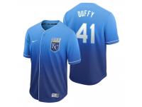 Men Kansas City Royals Danny Duffy Royal Fade Nike Jersey