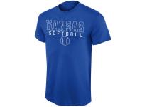 Men Kansas Jayhawks New Agenda Frame Softball T-Shirt - Royal