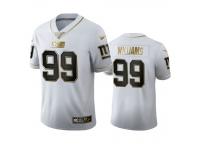 Men Leonard Williams Giants White 100th Season Golden Edition Jersey