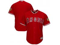 Men Los Angeles Angels Scarlet 2017 Spring Training Cool Base Authentic Team Jersey