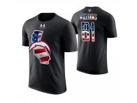 Men Los Angeles Chargers Mike Williams #81 Stars and Stripes 2018 Independence Day American Flag T-Shirt