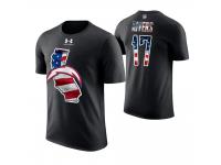 Men Los Angeles Chargers Philip Rivers #17 Stars and Stripes 2018 Independence Day American Flag T-Shirt