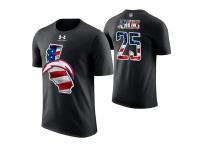 Men Los Angeles Chargers Rayshawn Jenkins #25 Stars and Stripes 2018 Independence Day American Flag T-Shirt