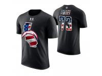 Men Los Angeles Chargers Spencer Pulley #73 Stars and Stripes 2018 Independence Day American Flag T-Shirt