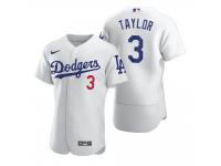 Men Los Angeles Dodgers Chris Taylor Nike White 2020 Jersey