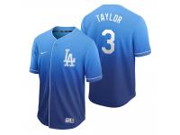 Men Los Angeles Dodgers Chris Taylor Royal Fade Nike Jersey