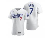 Men Los Angeles Dodgers Julio Urias Nike White 2020 Jersey