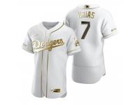 Men Los Angeles Dodgers Julio Urias Nike White Golden Edition Jersey