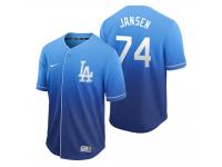 Men Los Angeles Dodgers Kenley Jansen Royal Fade Nike Jersey
