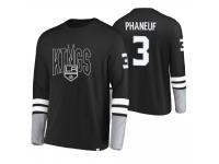 Men Los Angeles Kings Dion Phaneuf #3 Tri-Blend Black-Gray Jersey
