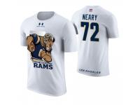 Men Los Angeles Rams Aaron Neary #72 White Cartoon And Comic Artistic Painting T-Shirt
