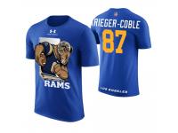 Men Los Angeles Rams Henry Krieger-Coble #87 Royal Cartoon And Comic Artistic Painting T-Shirt
