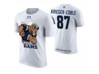 Men Los Angeles Rams Henry Krieger-Coble #87 White Cartoon And Comic Artistic Painting T-Shirt