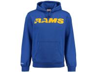 Men Los Angeles Rams Mitchell & Ness Royal Retro Pullover Hoodie