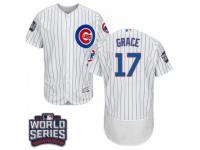 Men Majestic Chicago Cubs #17 Mark Grace White 2016 World Series Bound Flexbase Authentic Collection MLB Jersey