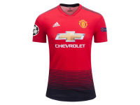 Men Manchester United 18/19 Authentic Home Champions League Jersey by adidas