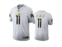 Men Marvin Jones Jr Lions White 100th Season Golden Edition Jersey