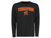 Men Maryland Terrapins Proud Mascot Long Sleeve T-Shirt - Black