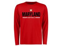 Men Maryland Terrapins Sport Wordmark Long Sleeve T-Shirt - Red