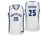 Men Memphis Grizzlies #25 Chandler Parsons Home White New Swingman Jersey