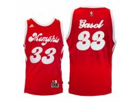Men Memphis Grizzlies #33 Marc Gasol Red Hardwood Classic Night Swingman Jersey