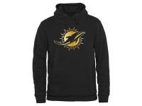Men Miami Dolphins Pro Line Black Gold Collection Pullover Hoodie