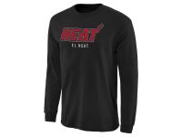 Men Miami Heat Noches Enebea Long Sleeve T-Shirt - Black