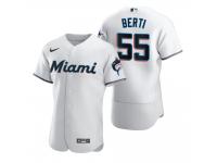Men Miami Marlins Jon Berti Nike White 2020 Jersey