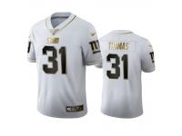 Men Michael Thomas Giants White 100th Season Golden Edition Jersey