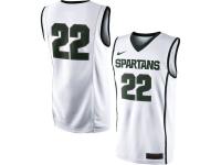 Men Michigan State Spartans #22 Nike Replica Master Jersey - White