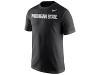 Men Michigan State Spartans Nike Wordmark T-Shirt - Black