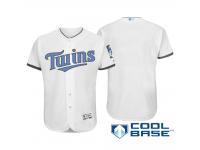 Men Minnesota Twins 2016 Father's Day White Cool Base Team Jersey