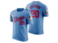 Men Minnesota Twins Eddie Rosario Light Blue 60th Anniversary 2020 Alternate T-Shirt