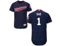 Men Minnesota Twins Majestic Navy Father's Day Gift Authentic Flexbase Jersey