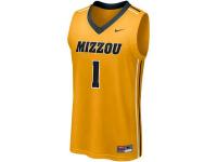 Men Missouri Tigers #1 Nike Replica Basketball Jersey - Gold