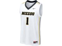 Men Missouri Tigers #1 Nike Replica Basketball Jersey - White