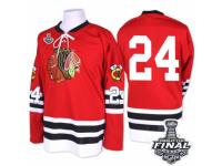 Men Mitchell and Ness Chicago Blackhawks #24 Martin Havlat Premier Red 1960-61 Throwback 2015 Stanley Cup Patch NHL Jersey