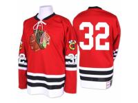 Men Mitchell and Ness Chicago Blackhawks #32 Michal Rozsival Premier Red 1960-61 Throwback NHL Jersey