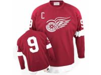 Men Mitchell and Ness Detroit Red Wings #9 Gordie Howe Authentic Red Throwback NHL Jersey