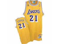 Men Mitchell and Ness Los Angeles Lakers #21 Michael Cooper Swingman Gold Throwback NBA Jersey